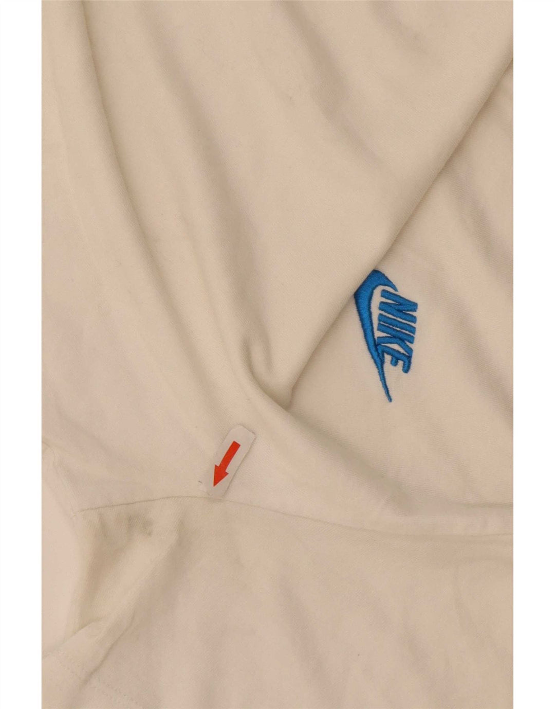 Nike Mens T-Shirt Top Medium Off White Cotton