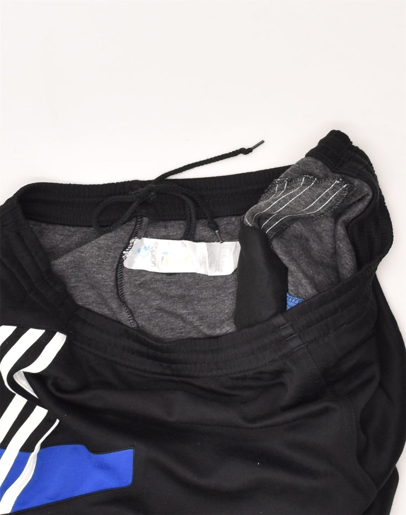 ADIDAS Mens Tracksuit Trousers Size 44/46 Large Black Polyester | Vintage Adidas | Thrift | Second-Hand Adidas | Used Clothing | Messina Hembry 