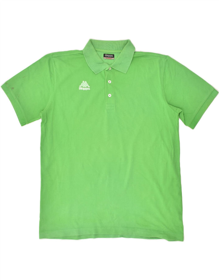 KAPPA Mens Polo Shirt XL Green Cotton | Vintage Kappa | Thrift | Second-Hand Kappa | Used Clothing | Messina Hembry 
