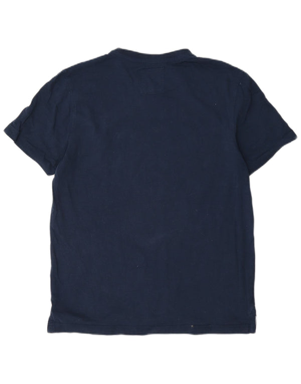 Crew Clothing Mens T-Shirt Top Small Navy Blue Cotton