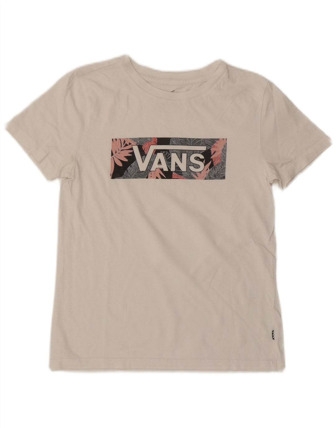 Vans Womens Graphic T-Shirt Top UK 6 XS White
