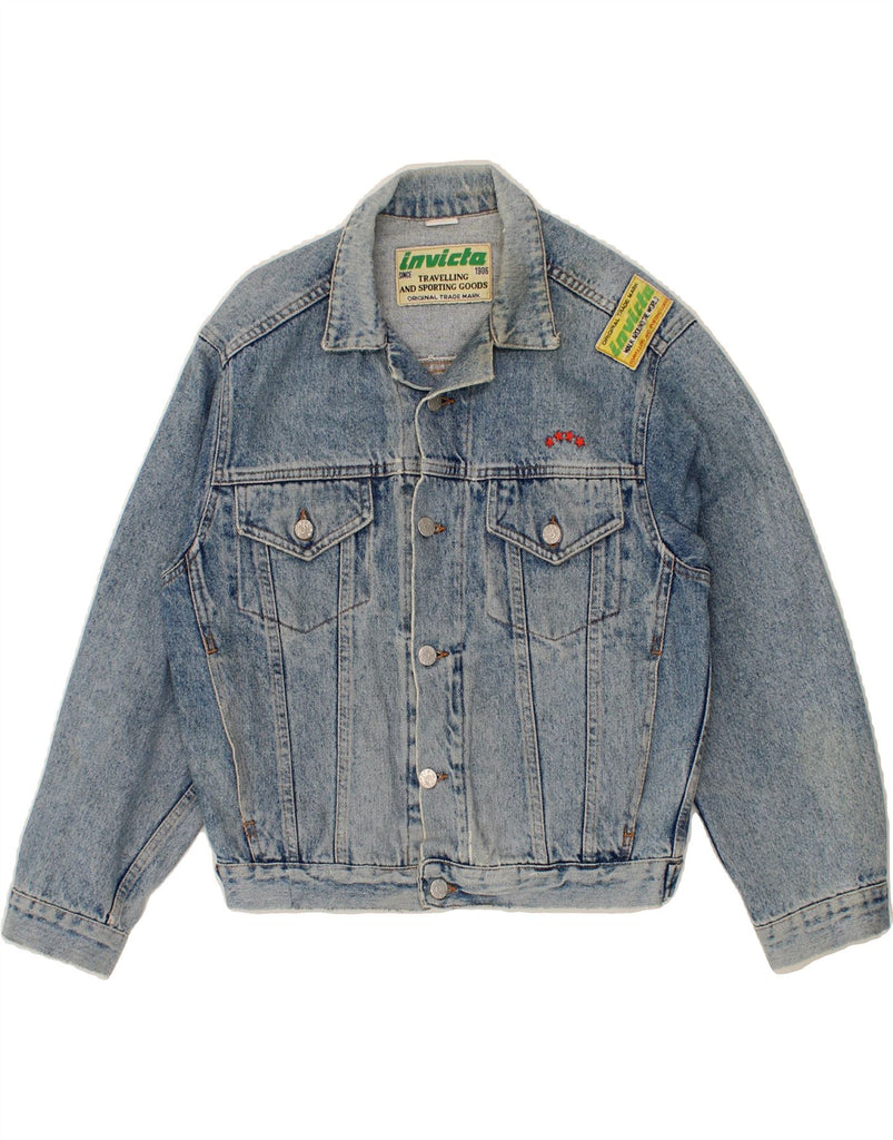 INVICTA Mens Denim Jacket UK 36 Small Blue Cotton Vintage Invicta and Second-Hand Invicta from Messina Hembry 