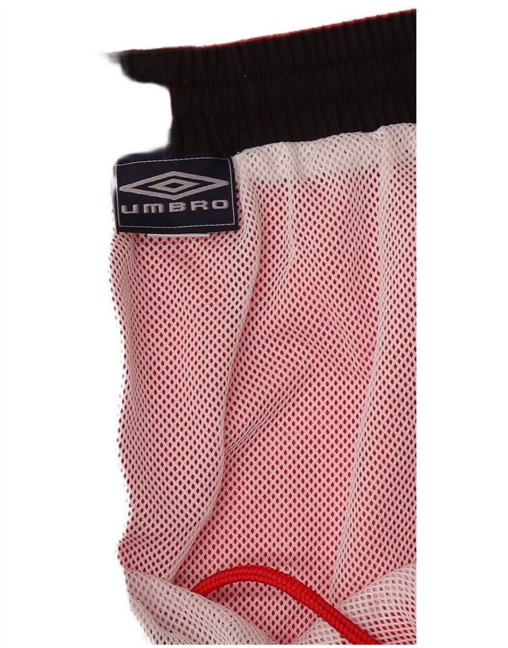 Umbro Mens Graphic Sport Shorts 2XL  Red Polyester