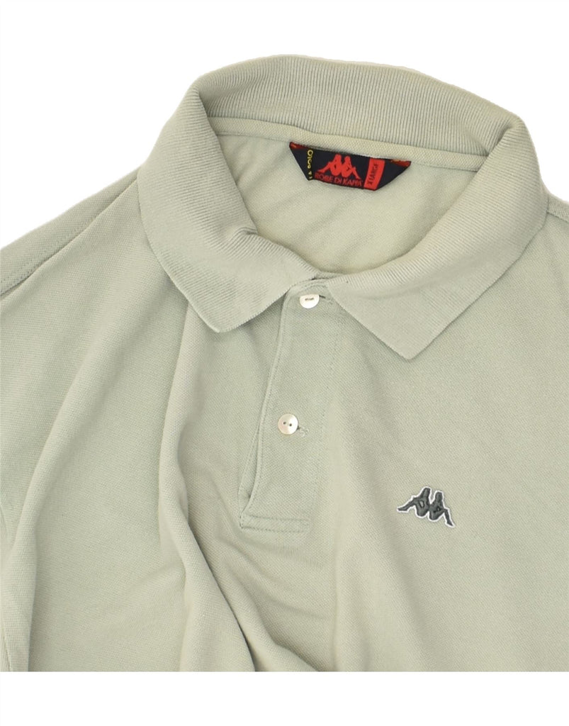 KAPPA Mens Polo Shirt XL Grey Cotton | Vintage Kappa | Thrift | Second-Hand Kappa | Used Clothing | Messina Hembry 