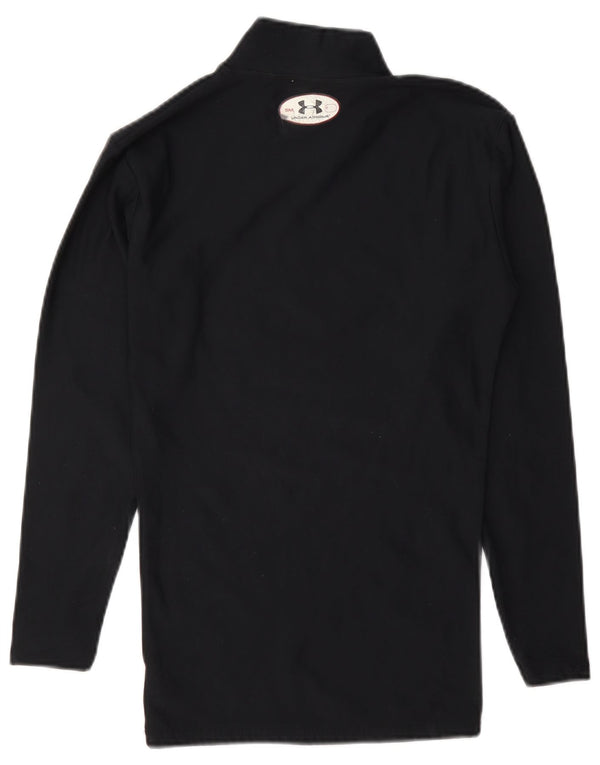 Under Armour Mens Cold Gear Top Long Sleeve Small Navy Blue Nylon