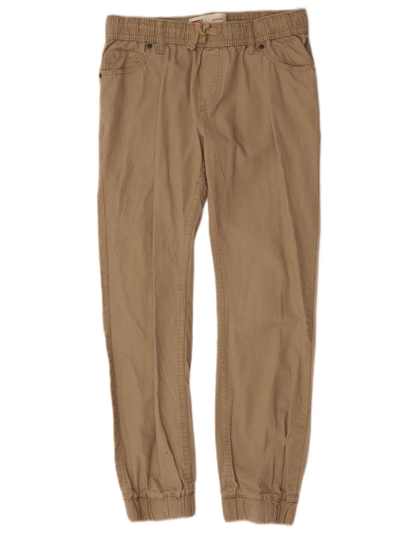 Levi's Boys Joggers Casual Trousers 12-13 Years Large W28 L27  Beige Cotton