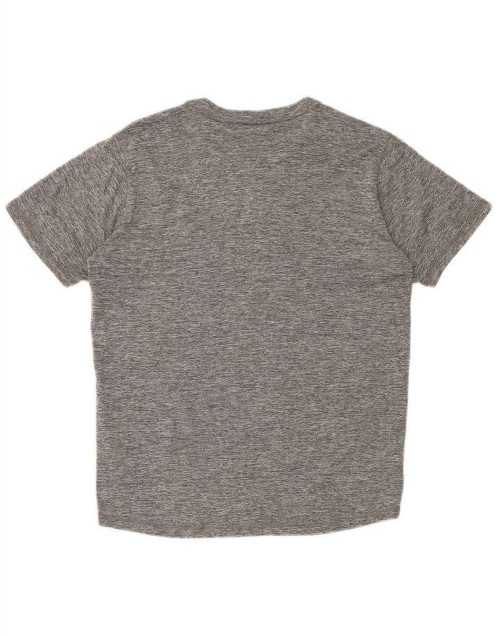 Puma Mens T-Shirt Top Small Grey Flecked Polyester