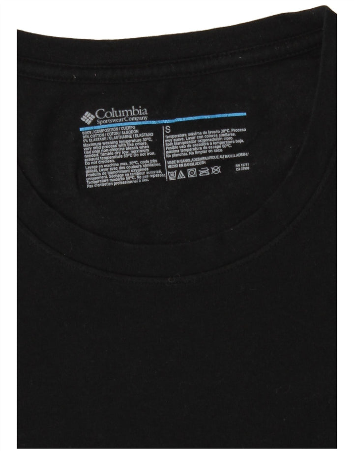 Columbia Mens T-Shirt Top Small Black Cotton