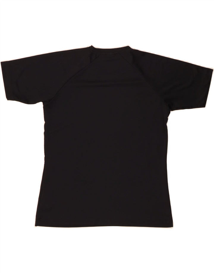 ASICS Womens T-Shirt Top UK 18 XL Black Polyester Vintage Asics and Second-Hand Asics from Messina Hembry 