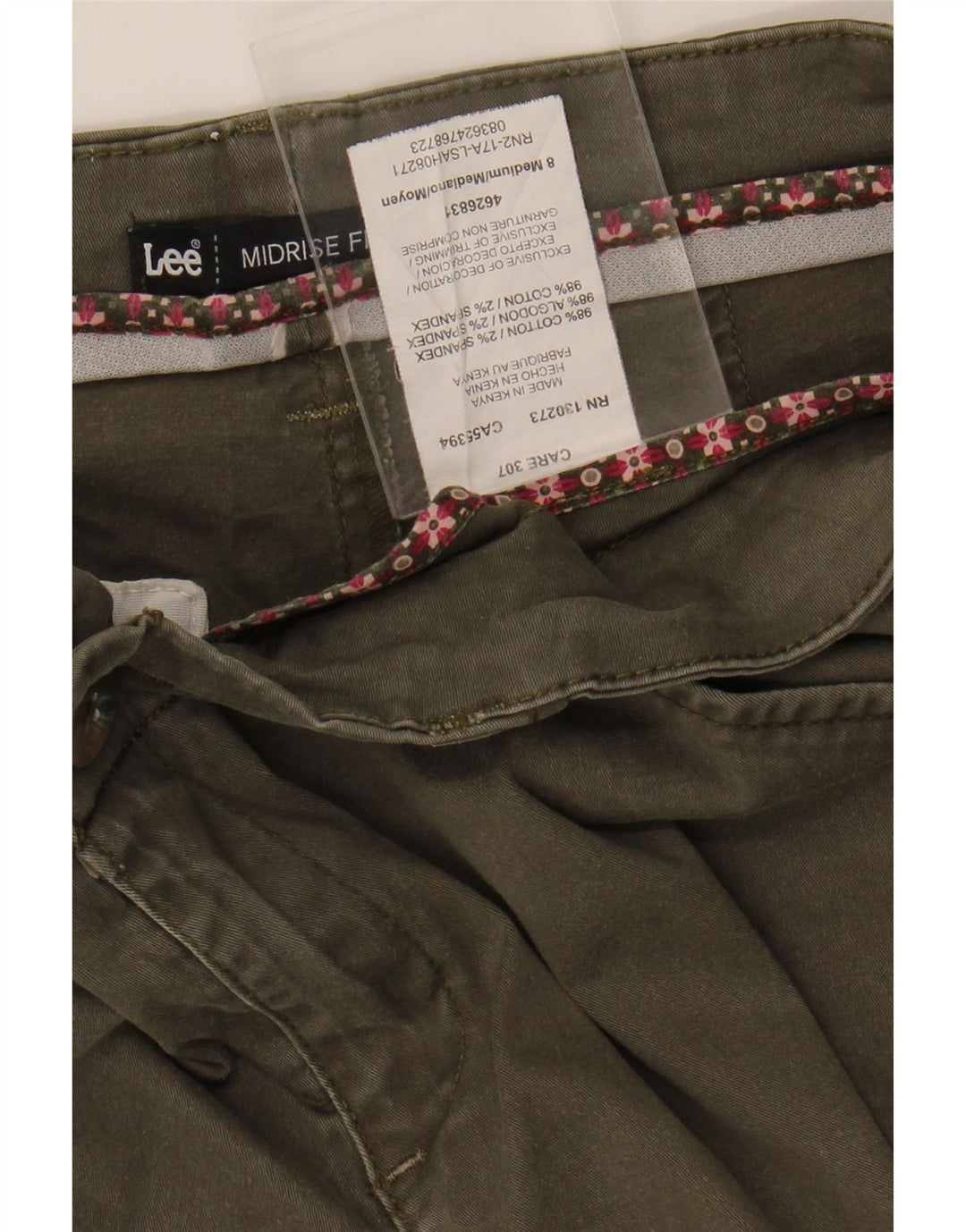 LEE Womens Mid Rise Casual Shorts US 8 Medium W32  Green Cotton Vintage Lee and Second-Hand Lee from Messina Hembry 