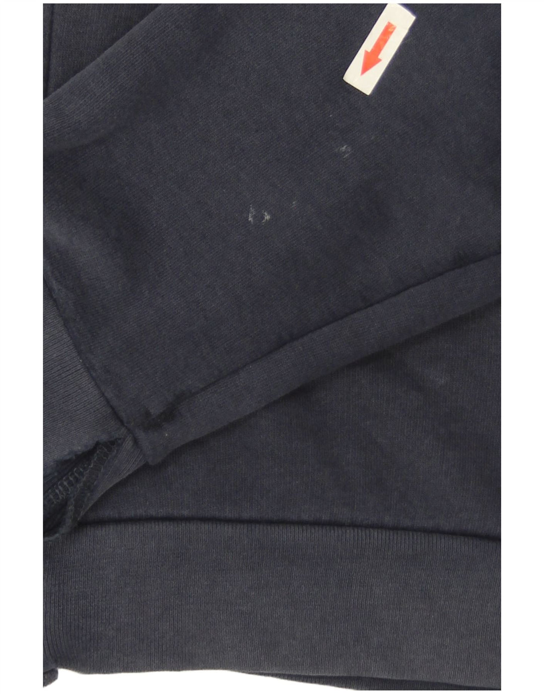 Zara Mens Zip Hoodie Sweater Medium Navy Blue Cotton
