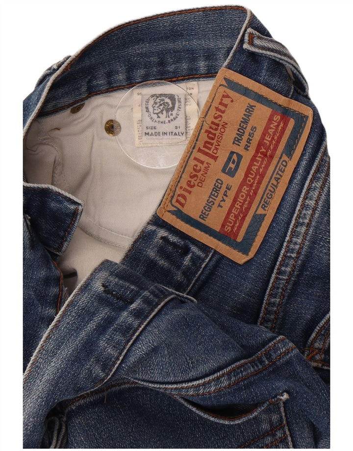 Diesel Mens Bootcut Jeans W31 L32 Blue Cotton