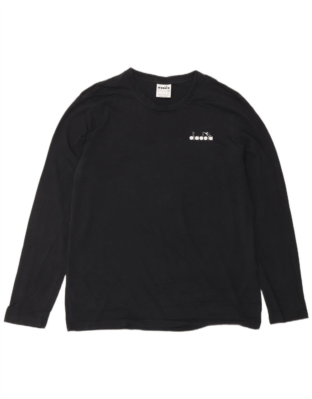 DIADORA Mens Top Long Sleeve Large Black
