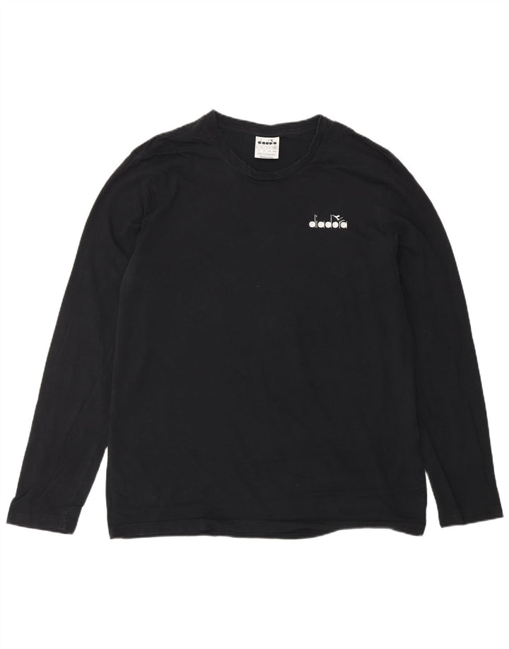 DIADORA Mens Top Long Sleeve Large Black