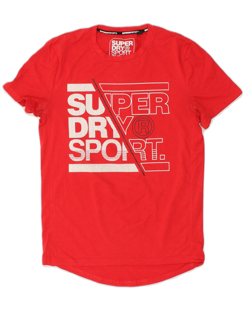 SUPERDRY Mens Graphic T-Shirt Top Medium Red Cotton | Vintage Superdry | Thrift | Second-Hand Superdry | Used Clothing | Messina Hembry 