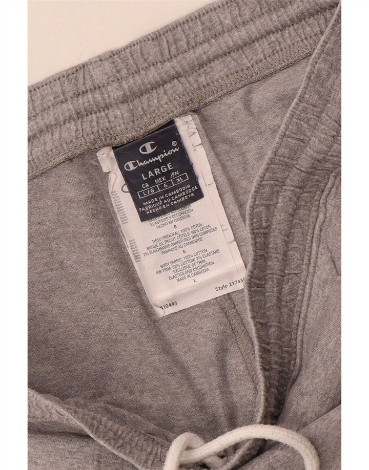 Champion Mens Tracksuit Trousers Joggers Large Grey Cotton