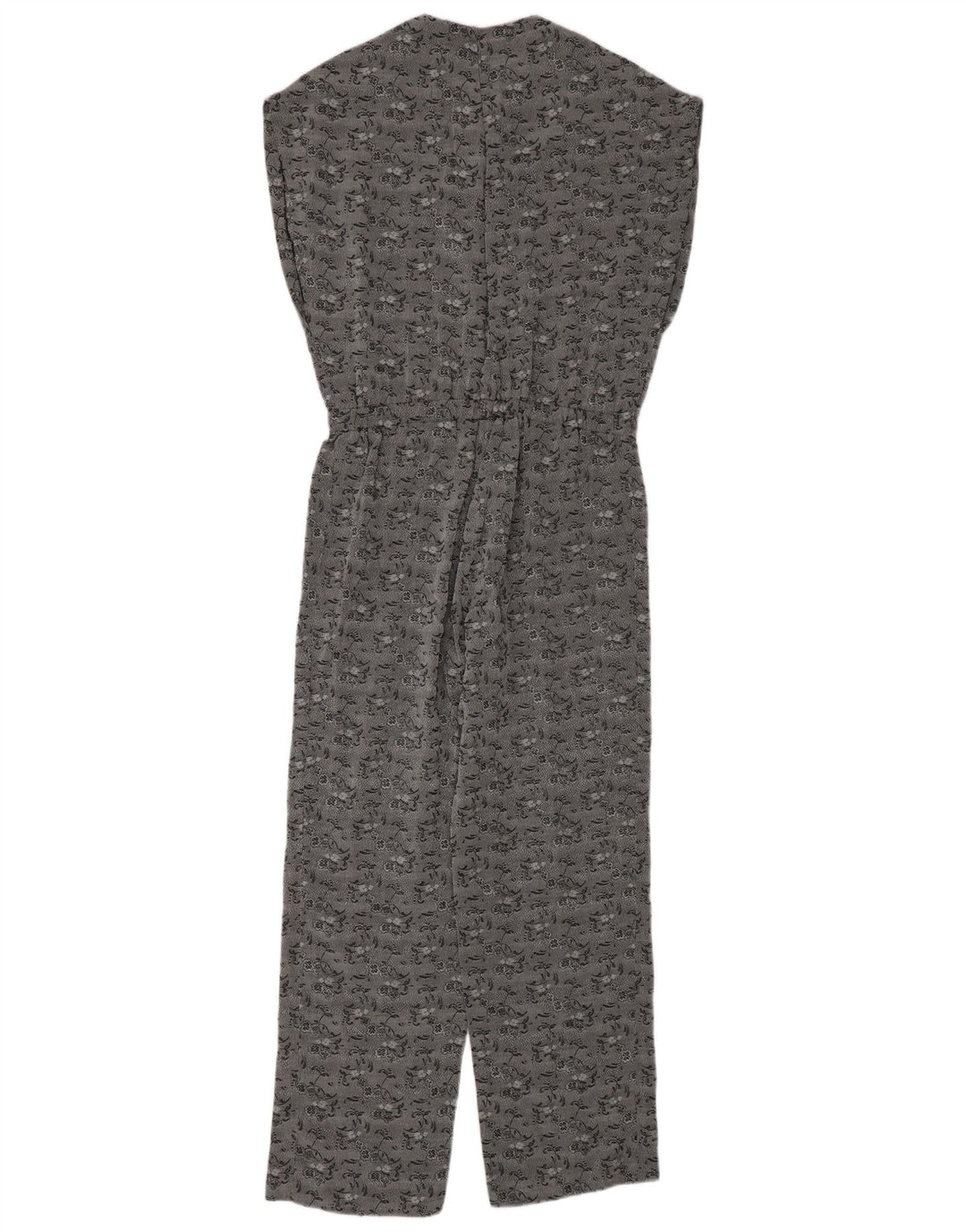 Vintage Womens Jumpsuit UK 12 Medium  Grey Floral