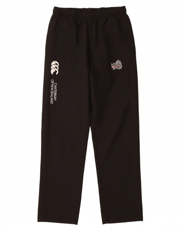 CANTERBURY Boys Graphic Windbreaker Trousers 13-14 Years  Black Polyester