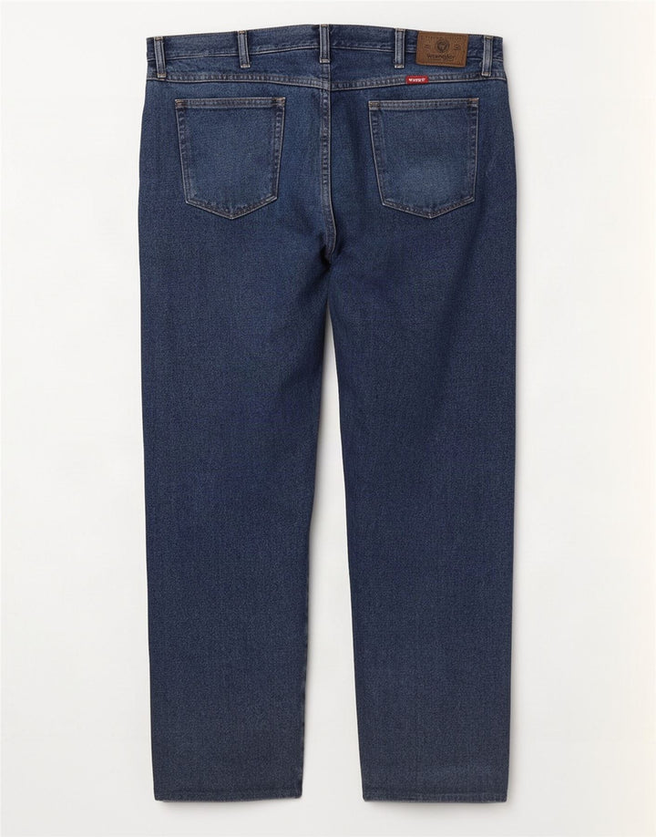Wrangler Mens Straight Jeans W40 L30 Blue Cotton