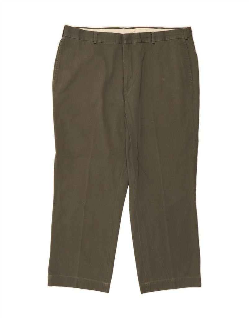 L.L.BEAN Mens Straight Chino Trousers W42 L28 Green Cotton Vintage L.L.Bean and Second-Hand L.L.Bean from Messina Hembry 