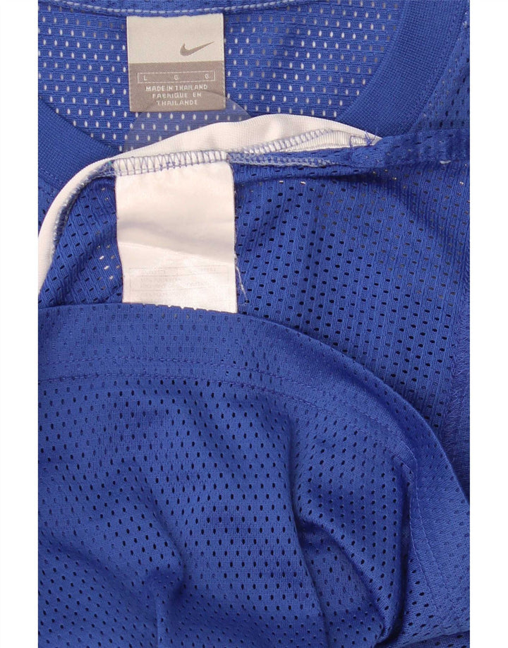 Nike Mens Vest Top Large Blue Colourblock Polyester