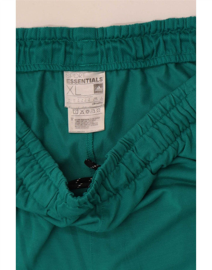 Adidas Mens Climalite Sport Shorts XL Green Polyester