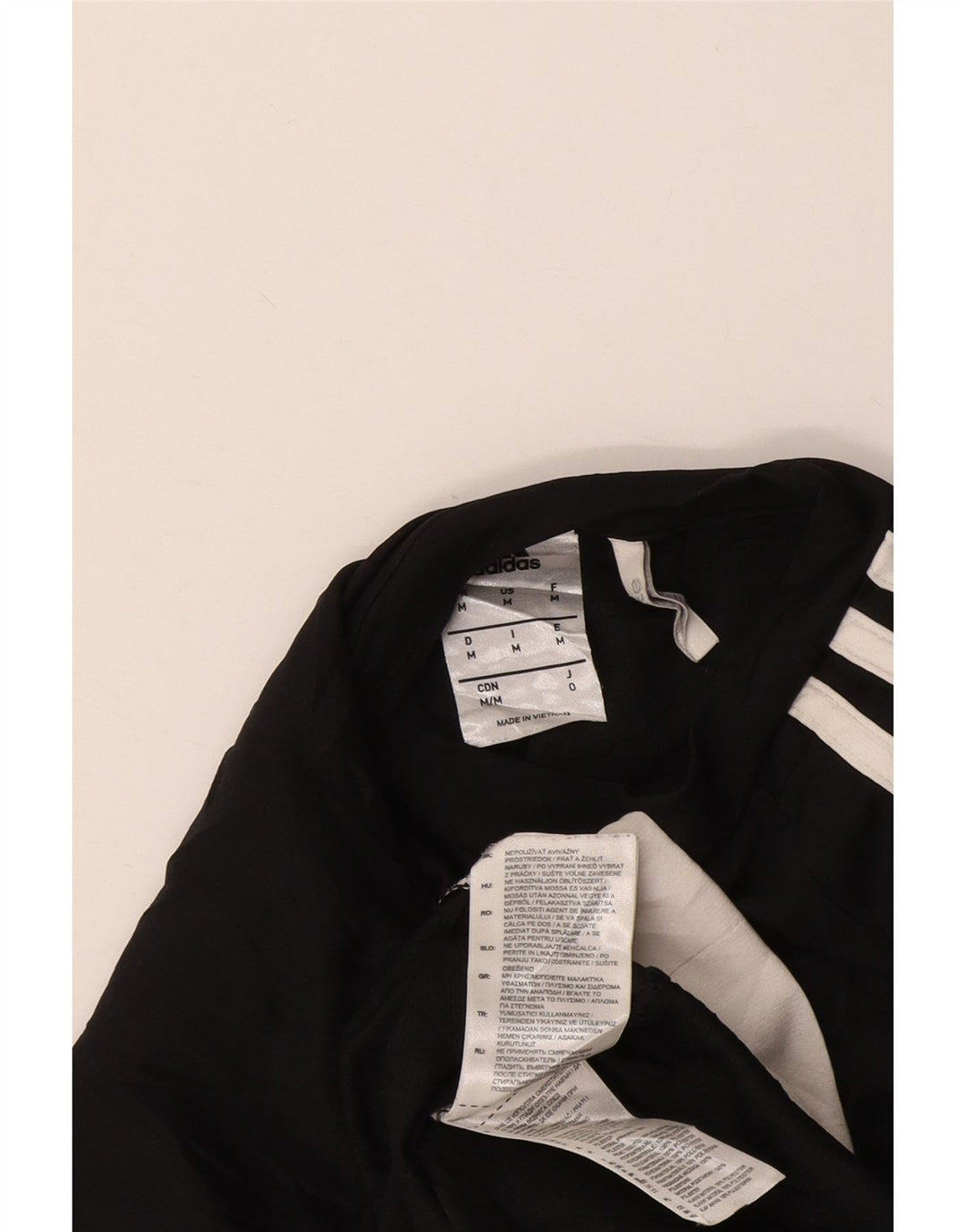 Adidas Mens Climalite T-Shirt Top Medium Black Colourblock Polyester