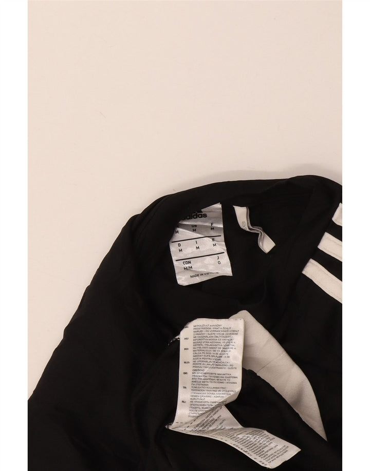 Adidas Mens Climalite T-Shirt Top Medium Black Colourblock Polyester