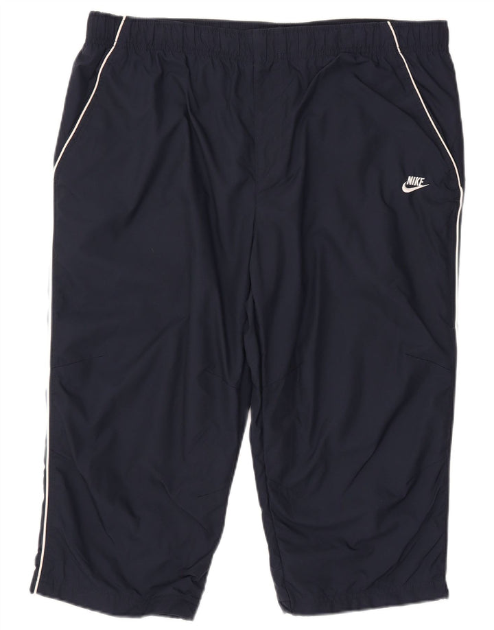 Nike Mens Capri Tracksuit Trousers XL Navy Blue Nylon