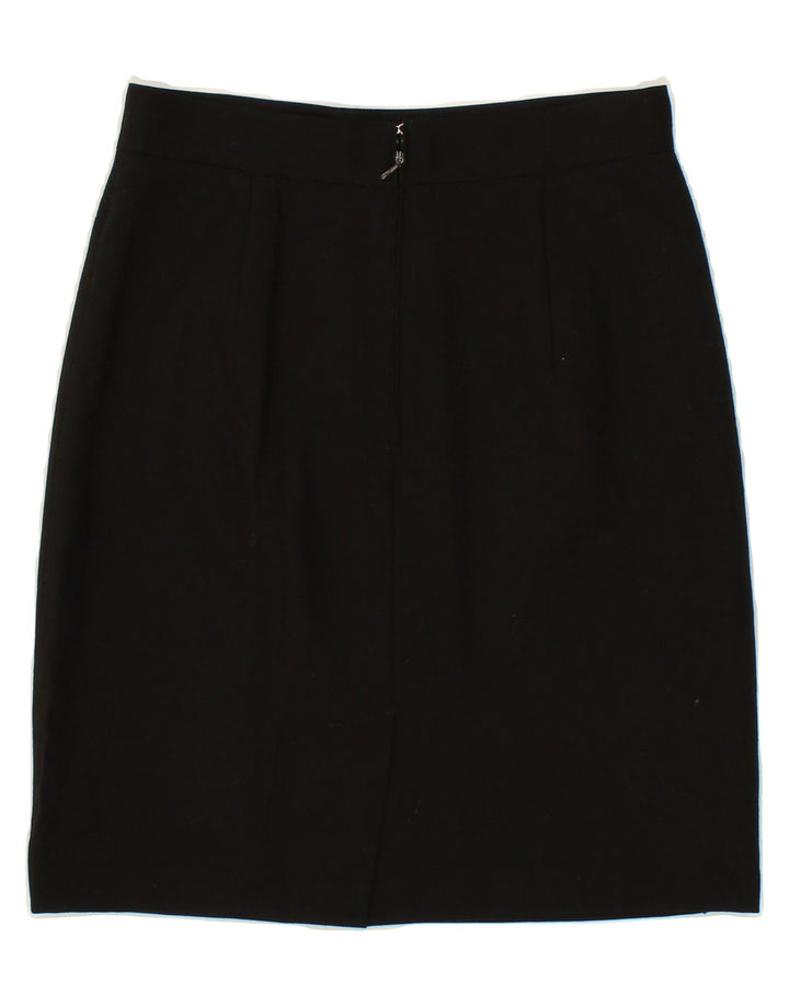 BENETTON Womens Pencil Skirt IT 44 Medium W28 Black Wool Vintage Benetton and Second-Hand Benetton from Messina Hembry 
