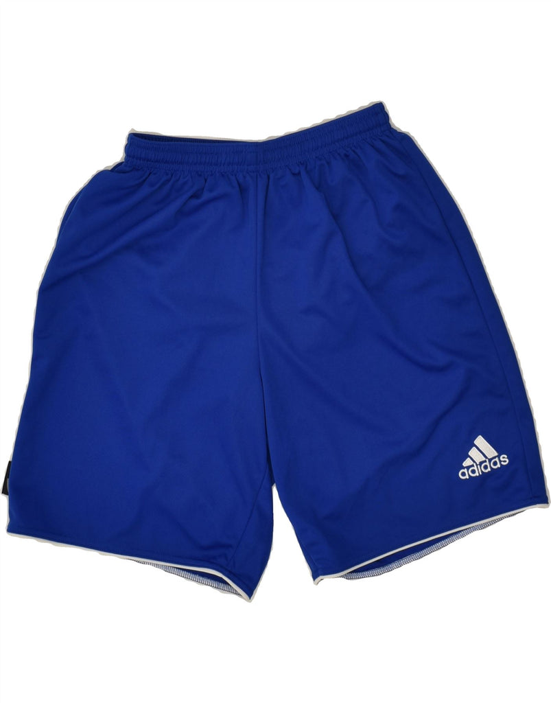 ADIDAS Mens Climalite Sport Shorts Small Blue Polyester | Vintage Adidas | Thrift | Second-Hand Adidas | Used Clothing | Messina Hembry 