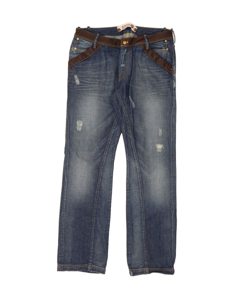 ZU ELEMENTS Mens Straight Jeans W38 L34 Blue Cotton Vintage Zu Elements and Second-Hand Zu Elements from Messina Hembry 