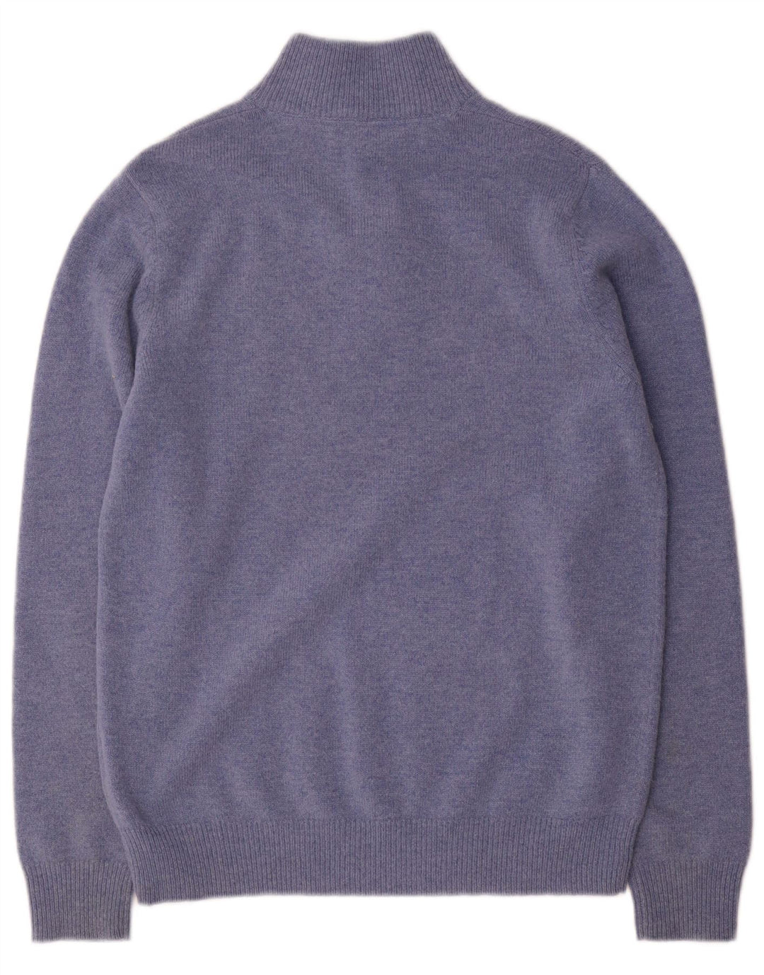 Crew Clothing Mens Button Neck Jumper Sweater Medium Blue Wool