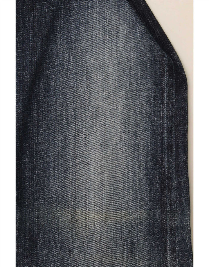 Levi's Womens 570 Straight Jeans W31 L31 Navy Blue Cotton