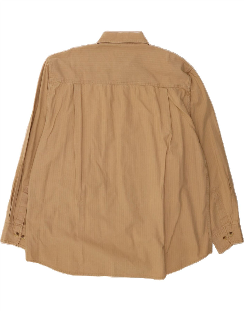 JOHN F GEE Mens Shirt Size 43/44 XL Beige Cotton Vintage John F Gee and Second-Hand John F Gee from Messina Hembry 