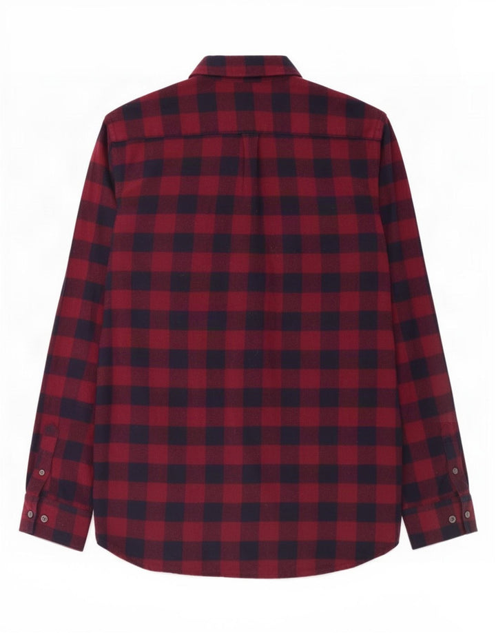 French Connection Mens Flannel Shirt Large Red Gingham