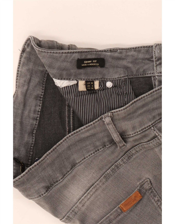 Massimo Dutti Womens Skinny Jeans EU 38 Medium W28 L29 Grey