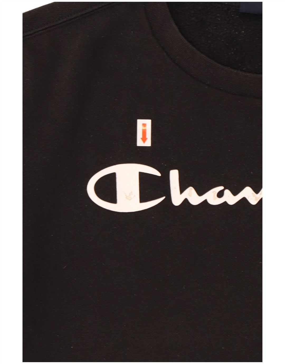 CHAMPION Boys Graphic Sweatshirt Jumper 13-14 Years XL  Black