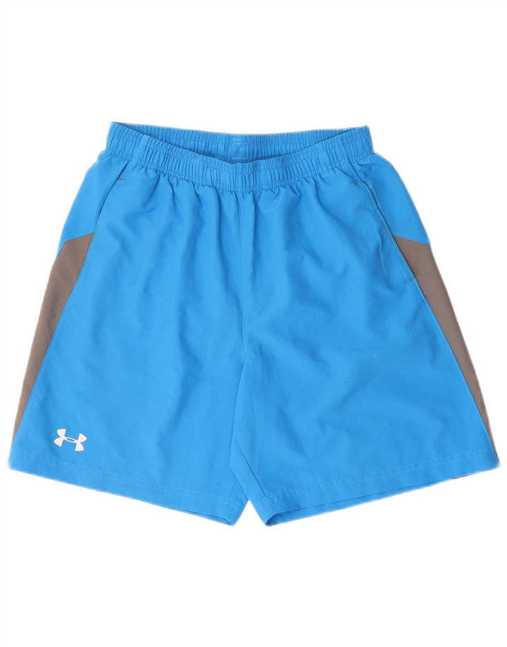 Under Armour Mens Heat Gear Sport Shorts Medium Blue Colourblock Polyester