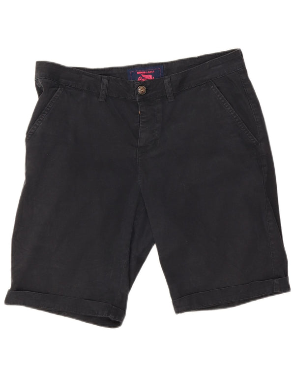 Superdry Womens Chino Shorts Medium W30 Navy Blue Cotton