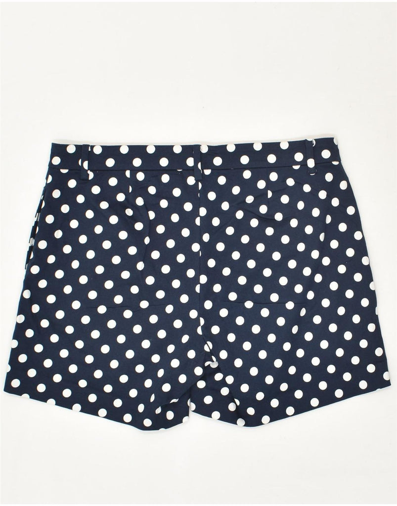 RALPH LAUREN Womens Casual Shorts US 6 Medium W30 Navy Blue Polka Dot | Vintage Ralph Lauren | Thrift | Second-Hand Ralph Lauren | Used Clothing | Messina Hembry 