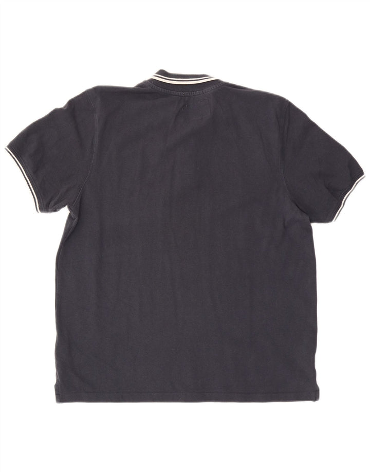 Jack Wills Mens Classic Fit Polo Shirt Large Navy Blue Cotton