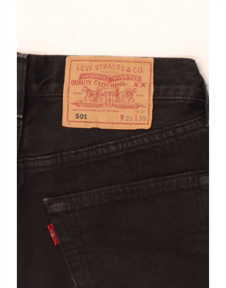 Levi's Womens 501 Denim Shorts W28 Medium Black