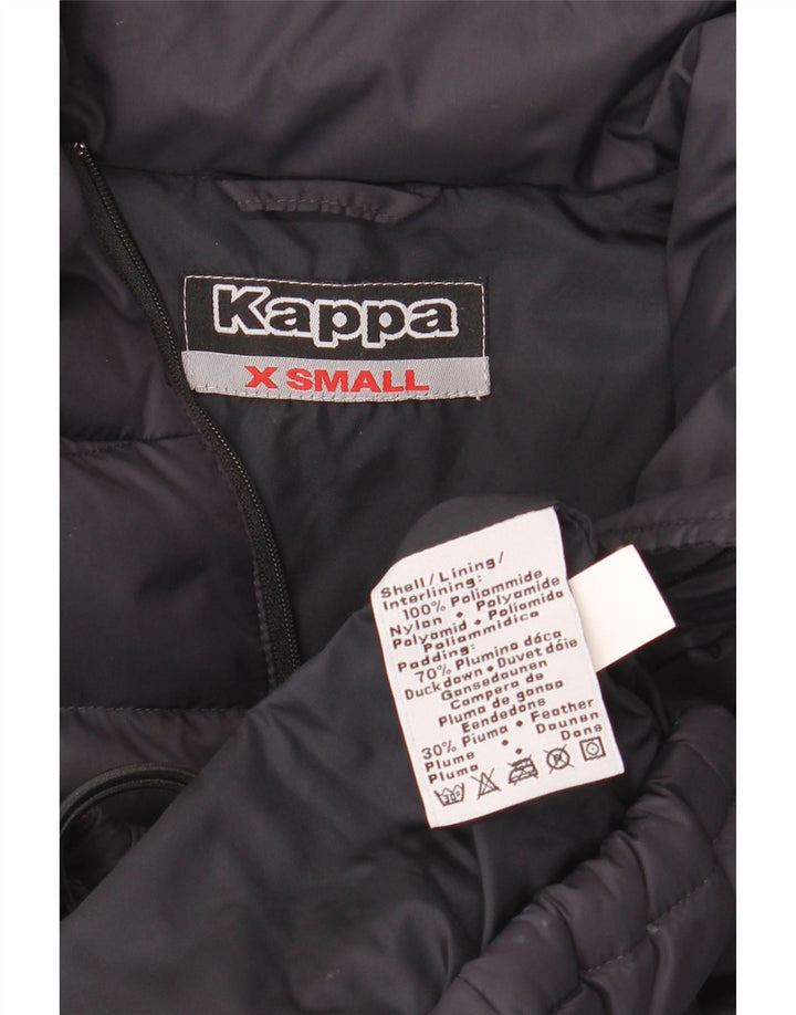 KAPPA Womens Oversized Padded Gilet UK 6 XS Navy Blue Polyamide
