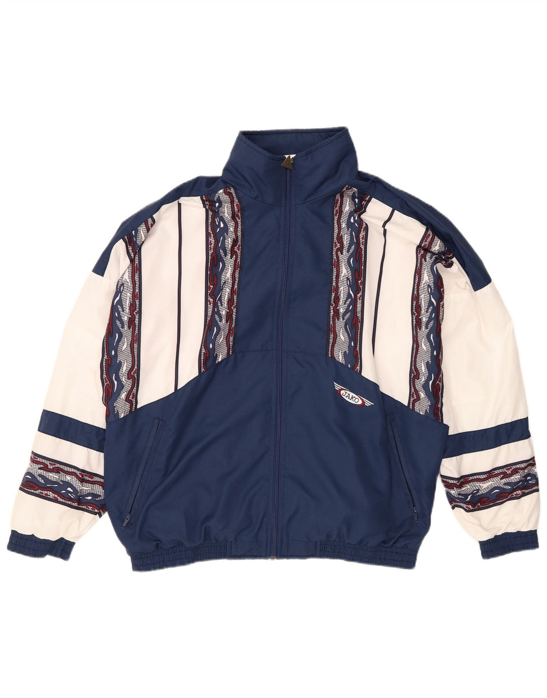 Jako Mens Tracksuit Top Jacket Medium Navy Blue Colourblock Polyester