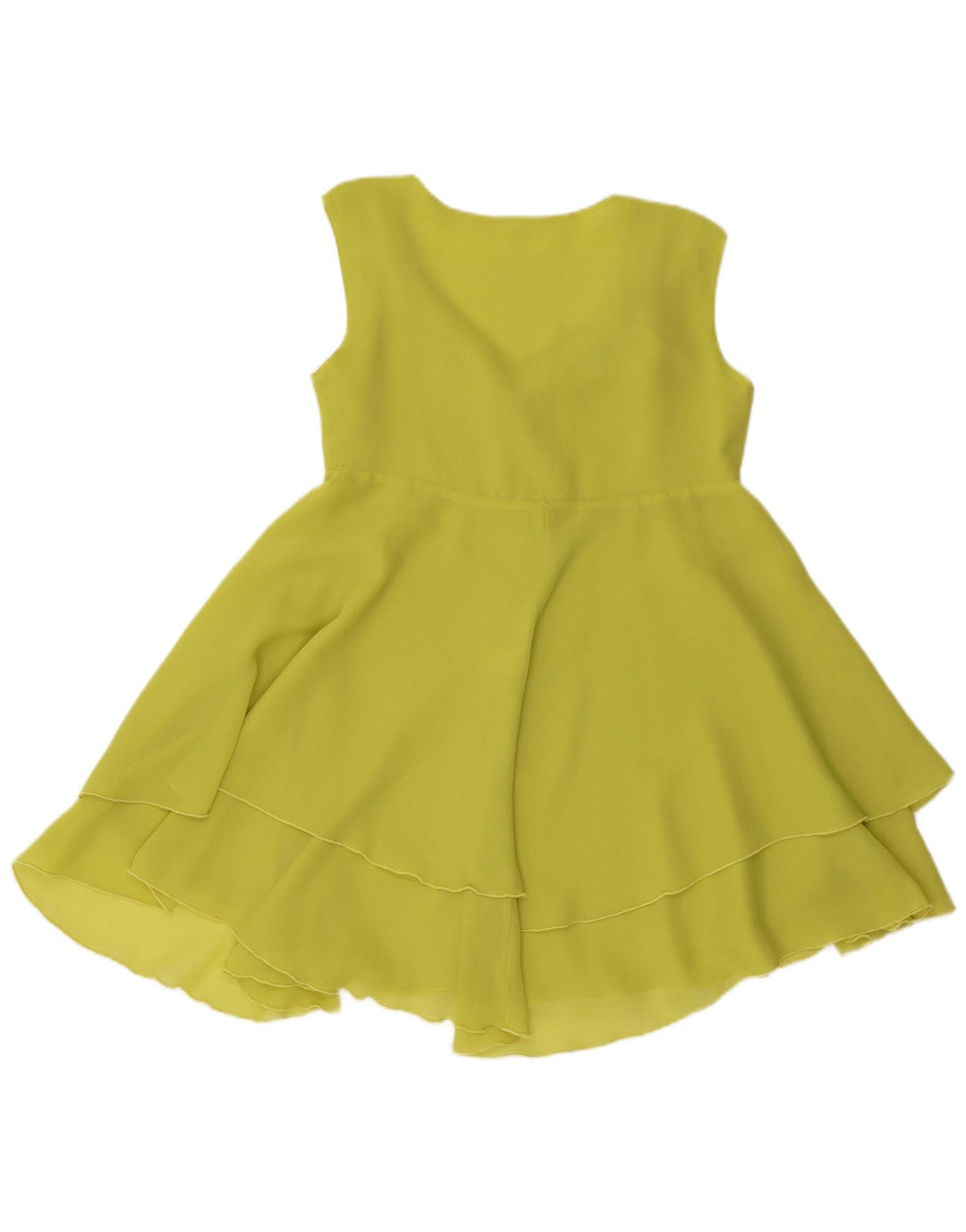 Vintage Womens Sleeveless A-Line Dress IT 42 Medium Yellow