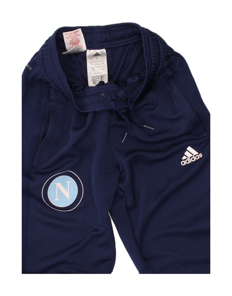 ADIDAS Boys Climacool Graphic Tracksuit Trousers 11-12 Years Navy Blue | Vintage Adidas | Thrift | Second-Hand Adidas | Used Clothing | Messina Hembry 