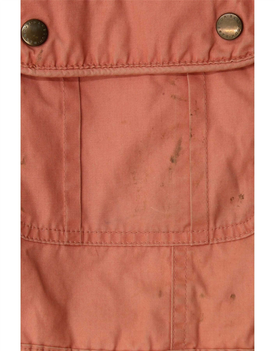 Barbour Womens Waxed Cotton Jacket UK 12 Medium Pink
