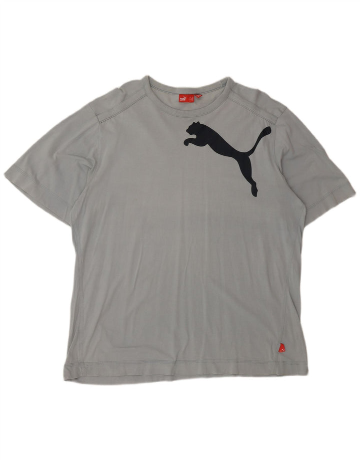Puma Mens Graphic T-Shirt Top XL Grey