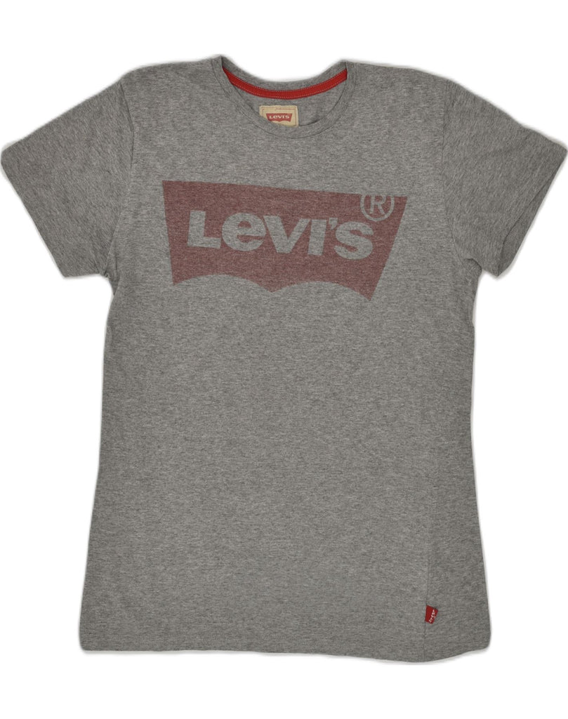 LEVI'S Boys Graphic T-Shirt Top 15-16 Years Grey Cotton | Vintage Levi's | Thrift | Second-Hand Levi's | Used Clothing | Messina Hembry 